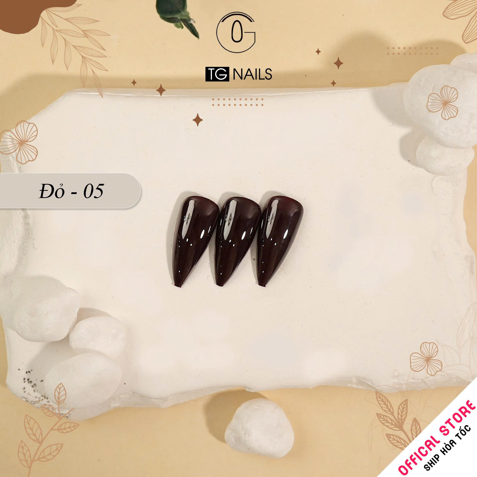 Sơn gel đỏ TG cao cấp cọ tròn chai 15ml_thumbnail_5