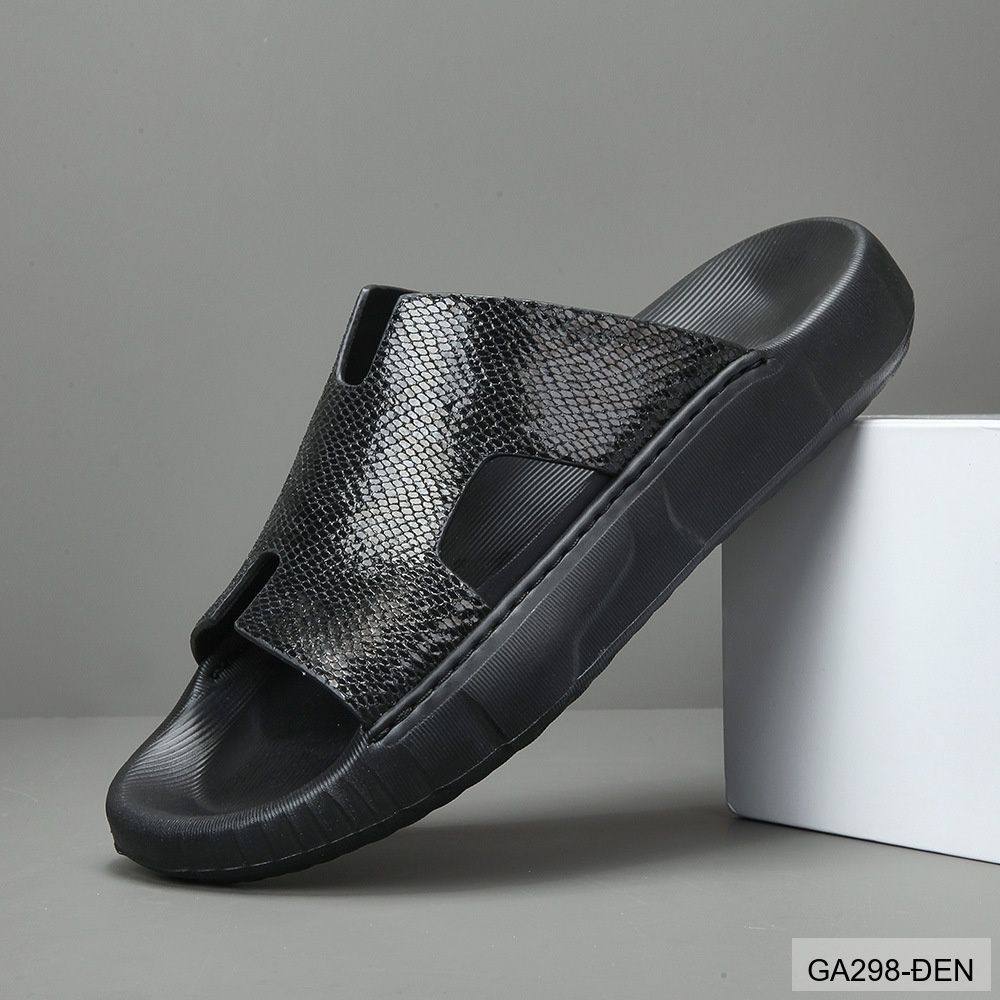 GA298 - Dép lê nam da thật thoáng khí, đế cao su êm ái, phong cách thường ngày dễ phối đồ_thumbnail_11