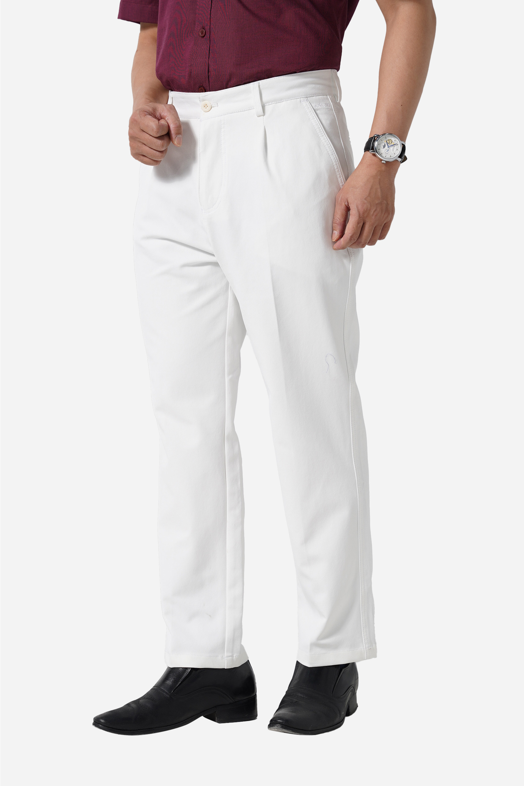 Quần Kaki Mềm 1 Li Nam Trung Niên ANCHI Chất Liệu Cotton Phom Suông Ống Rộng Cao Cấp_thumbnail_2