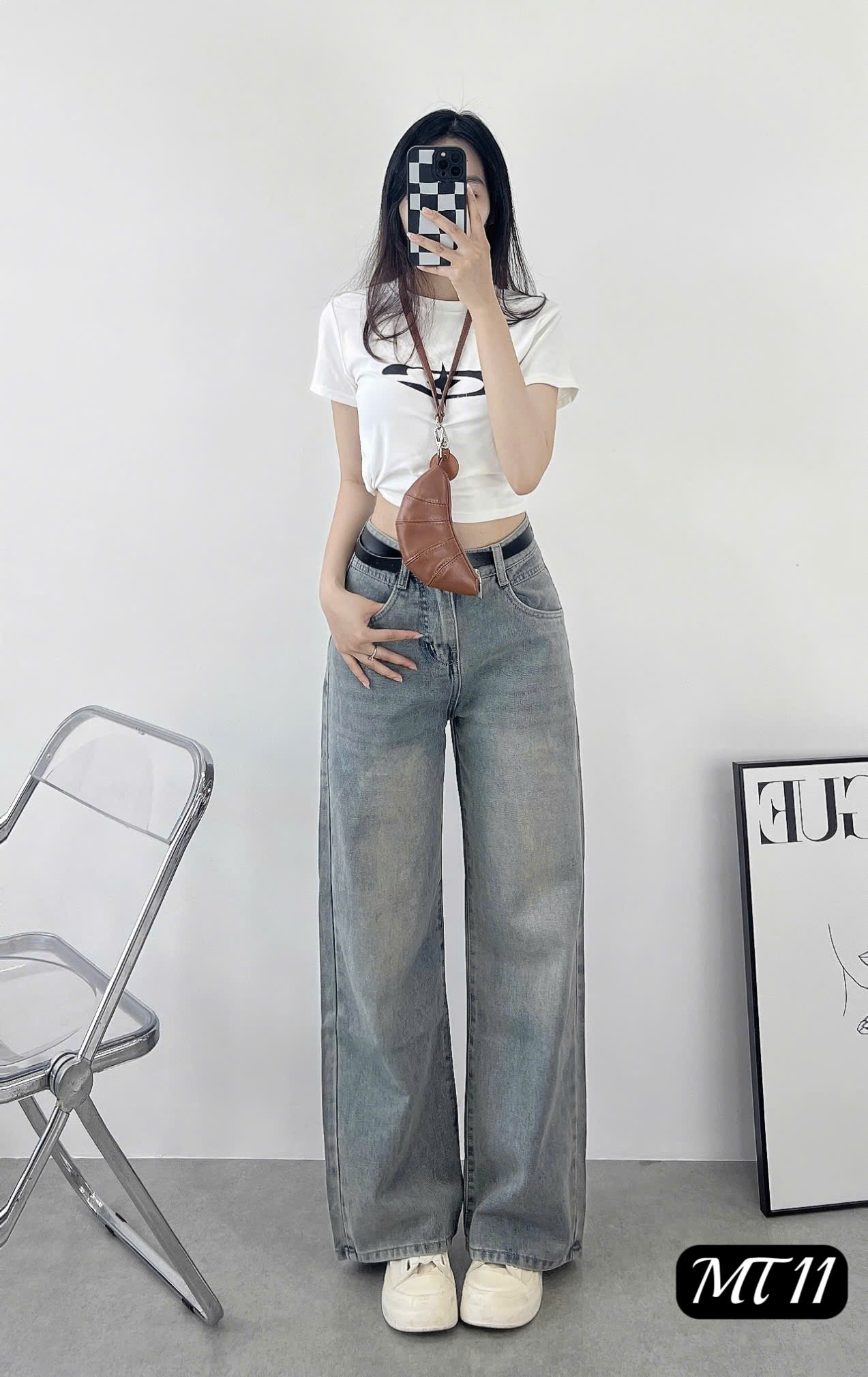 [MT011] QUẦN JEANS COTTON ỐNG SUÔNG - PHONG CÁCH ULZZANG HÀN QUỐC