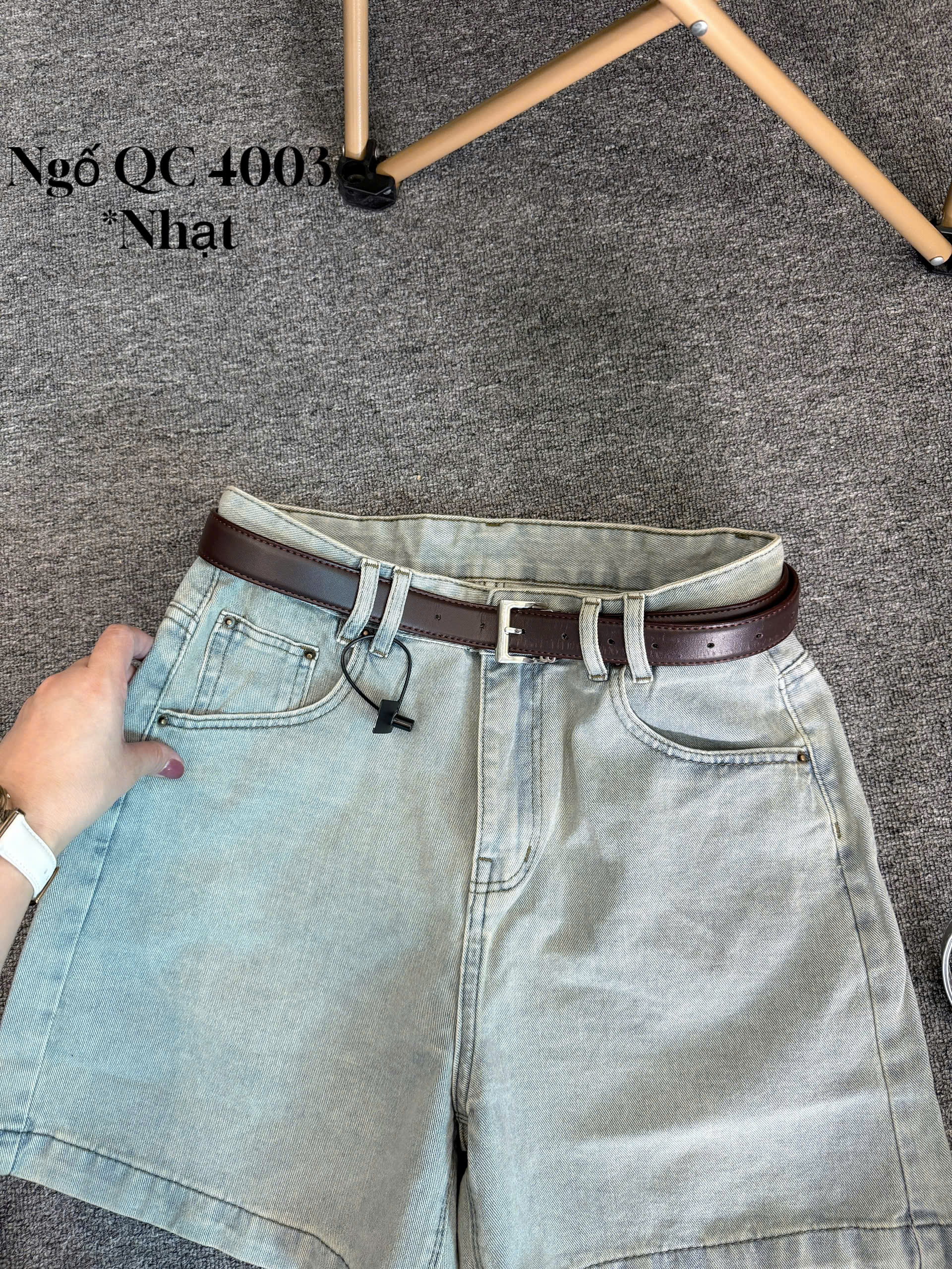 Quần ngố jean viền túi kiểu bigsize QSJ4003 dành cho nàng béo mập từ 55-90kg_thumbnail_4