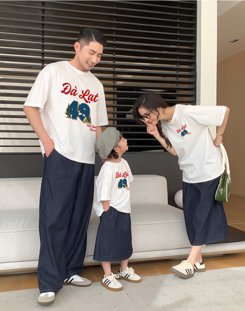 Áo thun nữ du lịch Đà Lạt form vừa regular thoáng mát ARD1297 Miucho Chic in mix_thumbnail_2