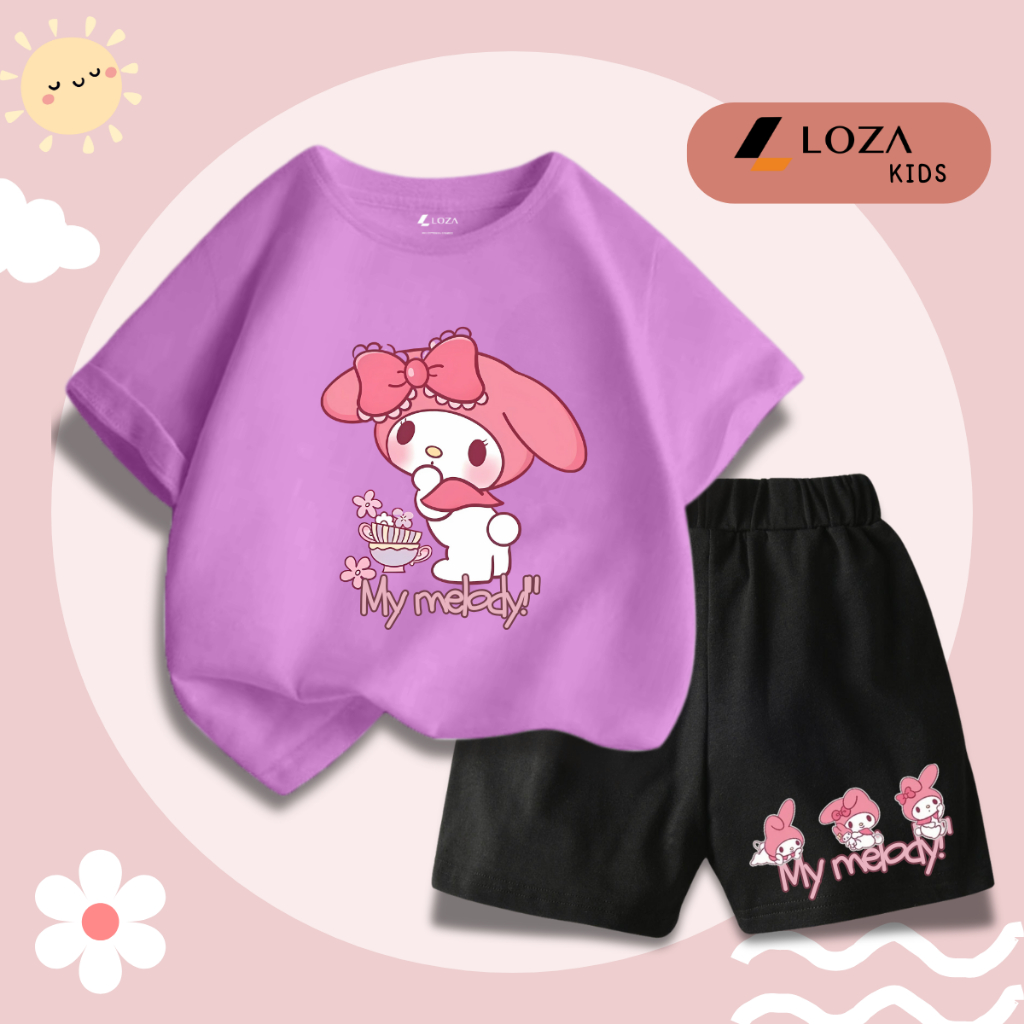 Bộ đồ bé gái in hình "My Melody' - Loza Kids SB312