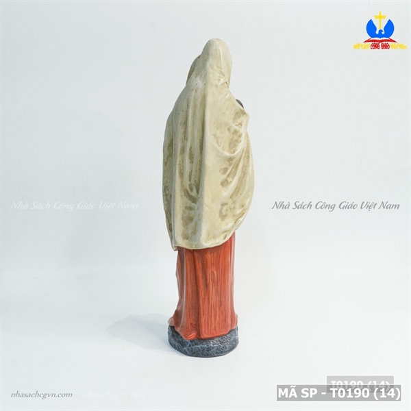 Tượng Mẹ bồng Chúa đỏ 25cm_thumbnail_1