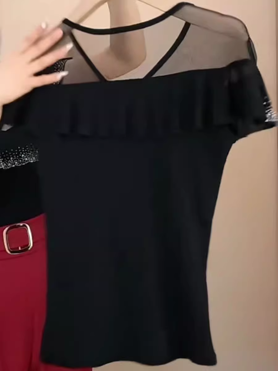 17527-Áo kiểu tay tiên ép hạt vai phối voan( thun ladong, voan)_thumbnail_1