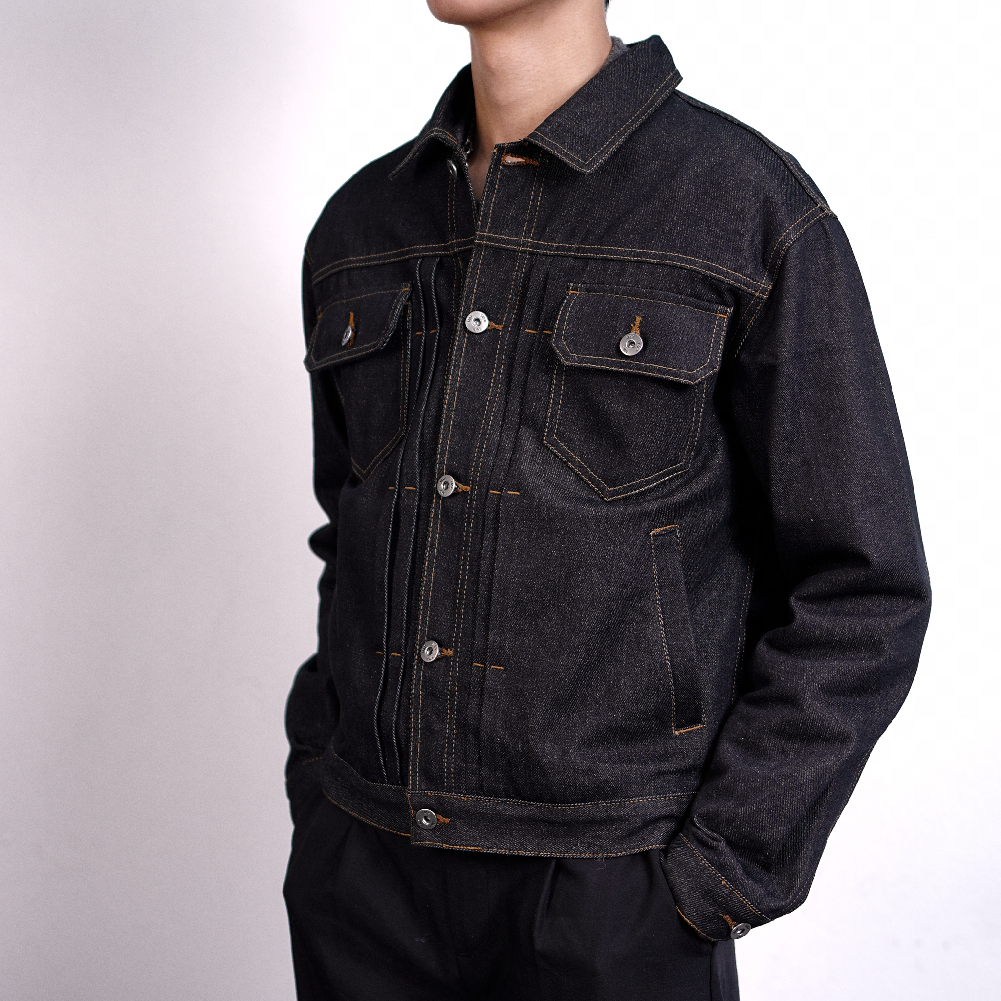 IMP 007 JACKET - Áo khoác Denim Button Form