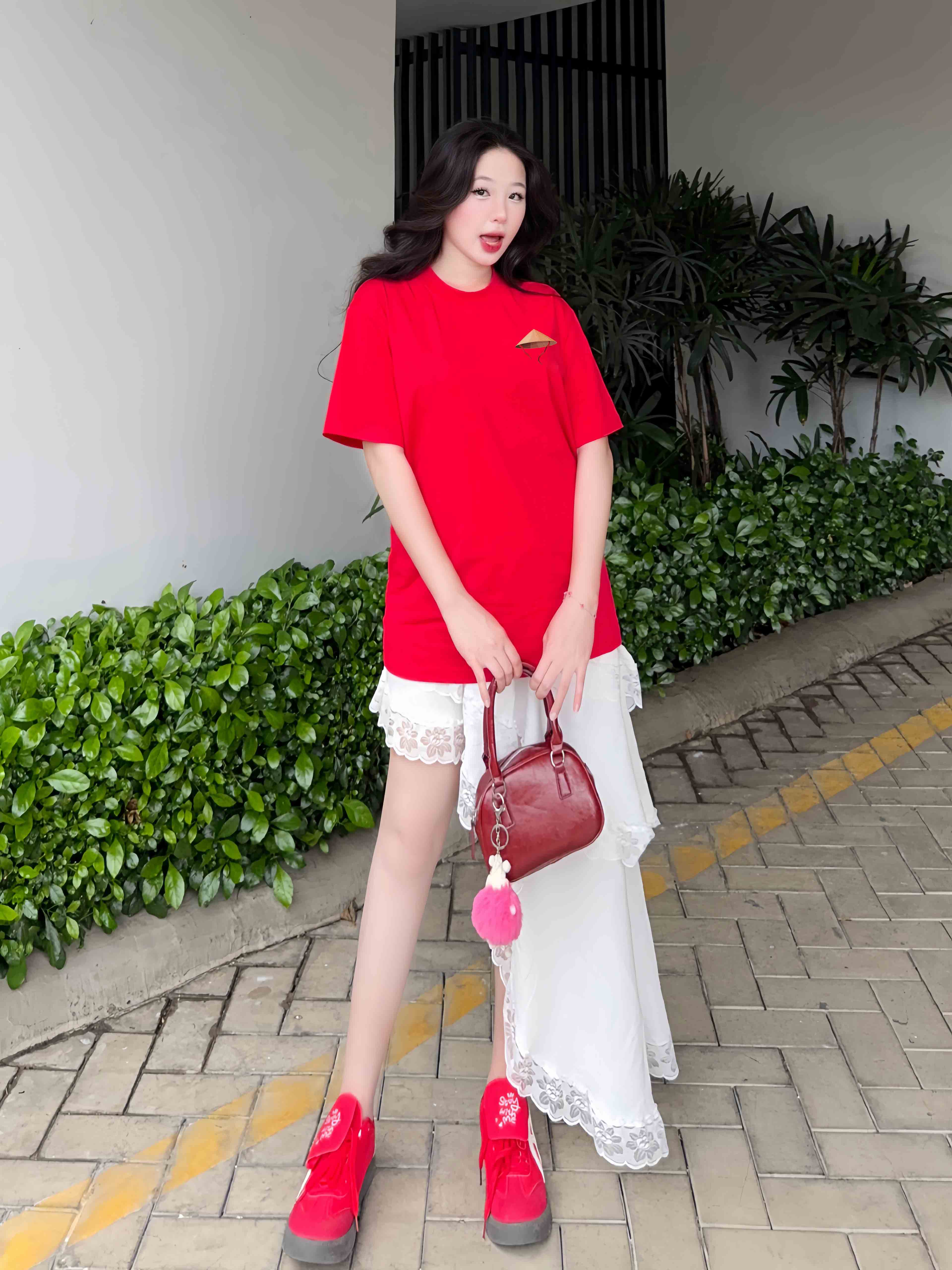 Áo thun Việt Nam tôi yêu form rộng 2115 Miucho cổ tròn vải cotton 4c 220gsm thoáng mát in mix_thumbnail_3