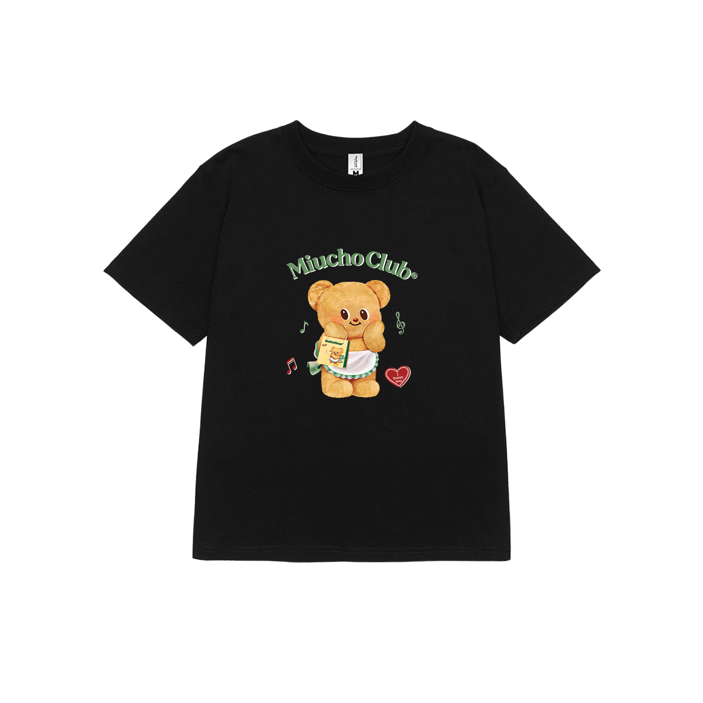 Áo baby tee Butter Bear đáng yêu form ôm ABD1341 Miucho tay ngắn vải cotton in mix_thumbnail_0