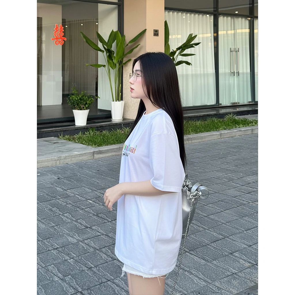 Áo thun form rộng local brand Miucho Club vải dày dặn thoáng mát chữ kiểu Nghề tự lo 2862_thumbnail_7