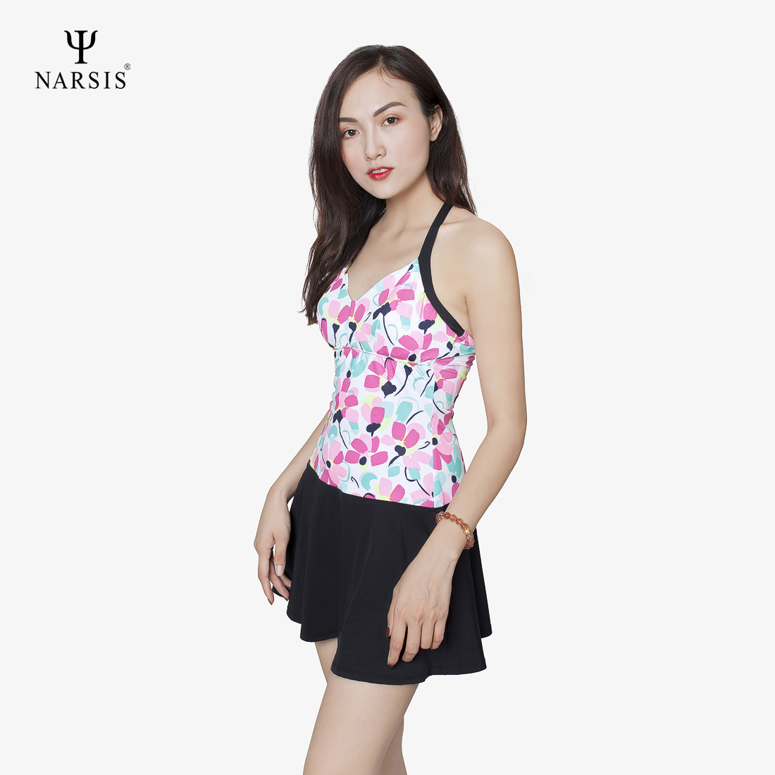 BỘ BƠI NỮ NARSIS A8010 NARSIS CHẤT LIỆU THOÁNG MÁT, DỄ CHỊU, THOẢI MÁI CẢ NGÀY, DỄ VẬN ĐỘNG_thumbnail_2