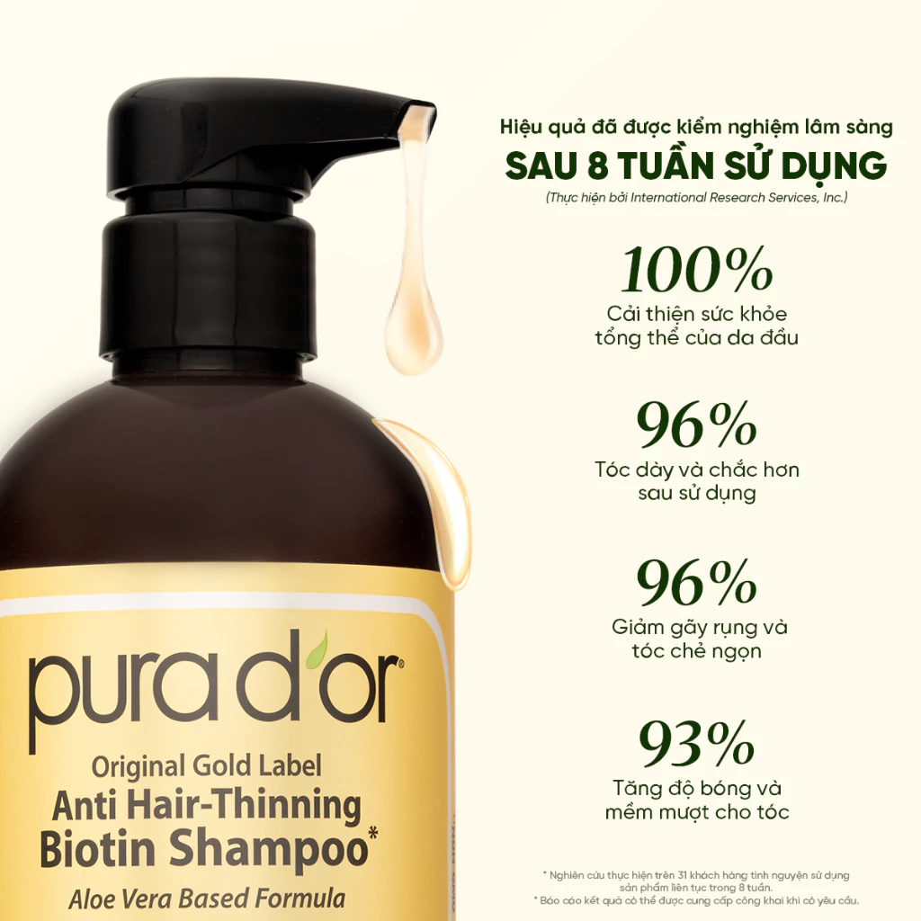 Dầu Gội Biotin Pura D'or Original Gold Label Giảm Rụng Tóc, Hỗ Trợ Mọc Tóc 473ml_thumbnail_5