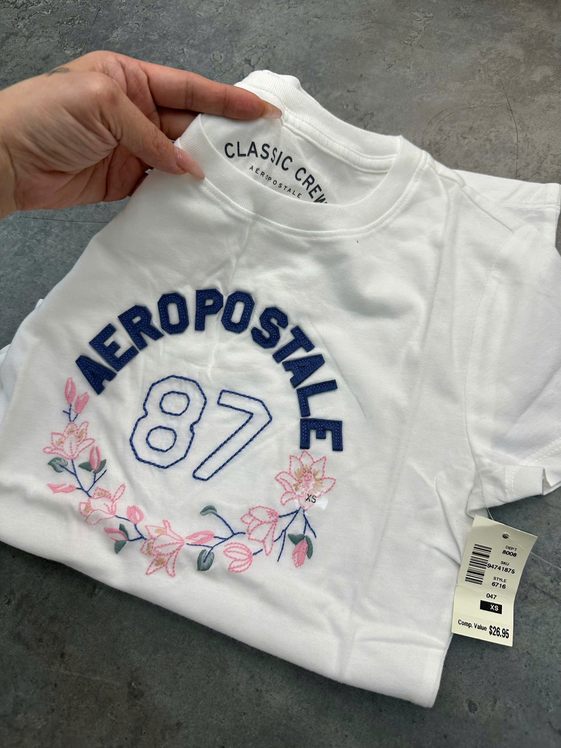 AT831 - Áo thun trắng Areo_thumbnail_5