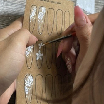 Tấm Giấy ráp tập vẽ lẻ chiếc và Set giấy rap tập vẽ, nặn design hoa,lá cành gel_thumbnail_2