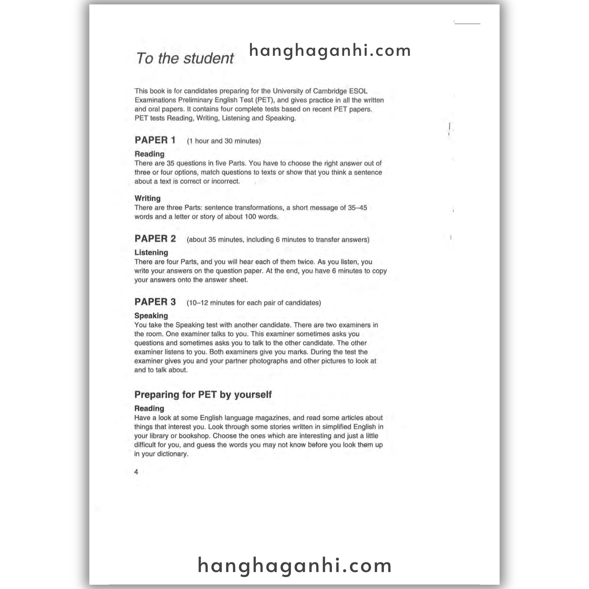 [Sách] Cambridge English Preliminary – Preliminary English Test (PET) 2 With Answers_thumbnail_8