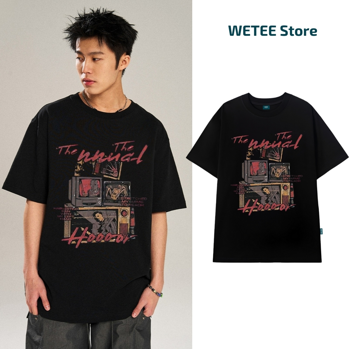 Áo thun nam local brand 𝐖𝐞 𝐓𝐞𝐞 phong cách boy phố dáng oversize rộng - WU0929