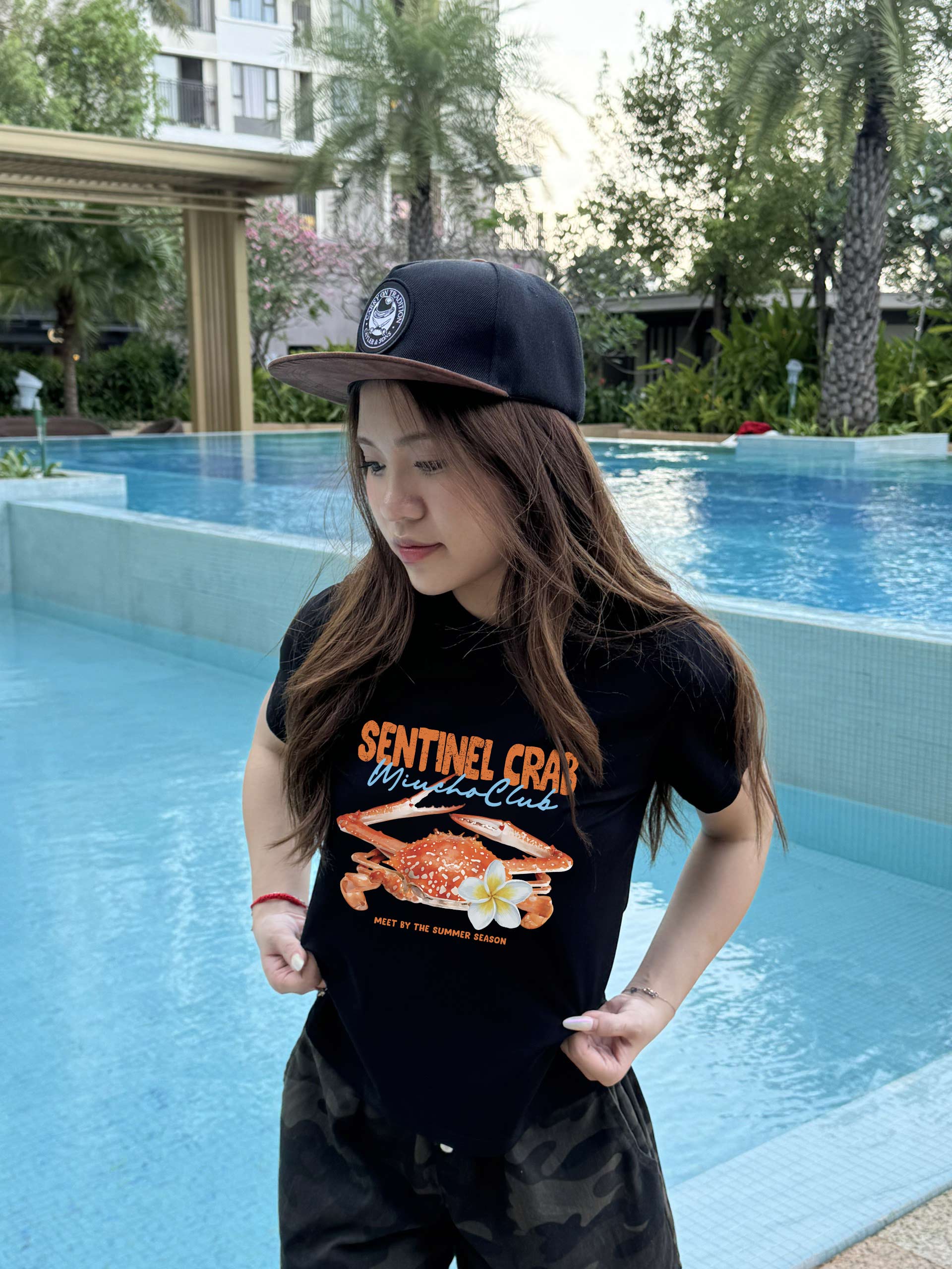 Áo baby tee form ôm hè biển 2231 Miucho cổ tròn vải cotton 4 chiều co giãn thoáng mát in mix_thumbnail_4