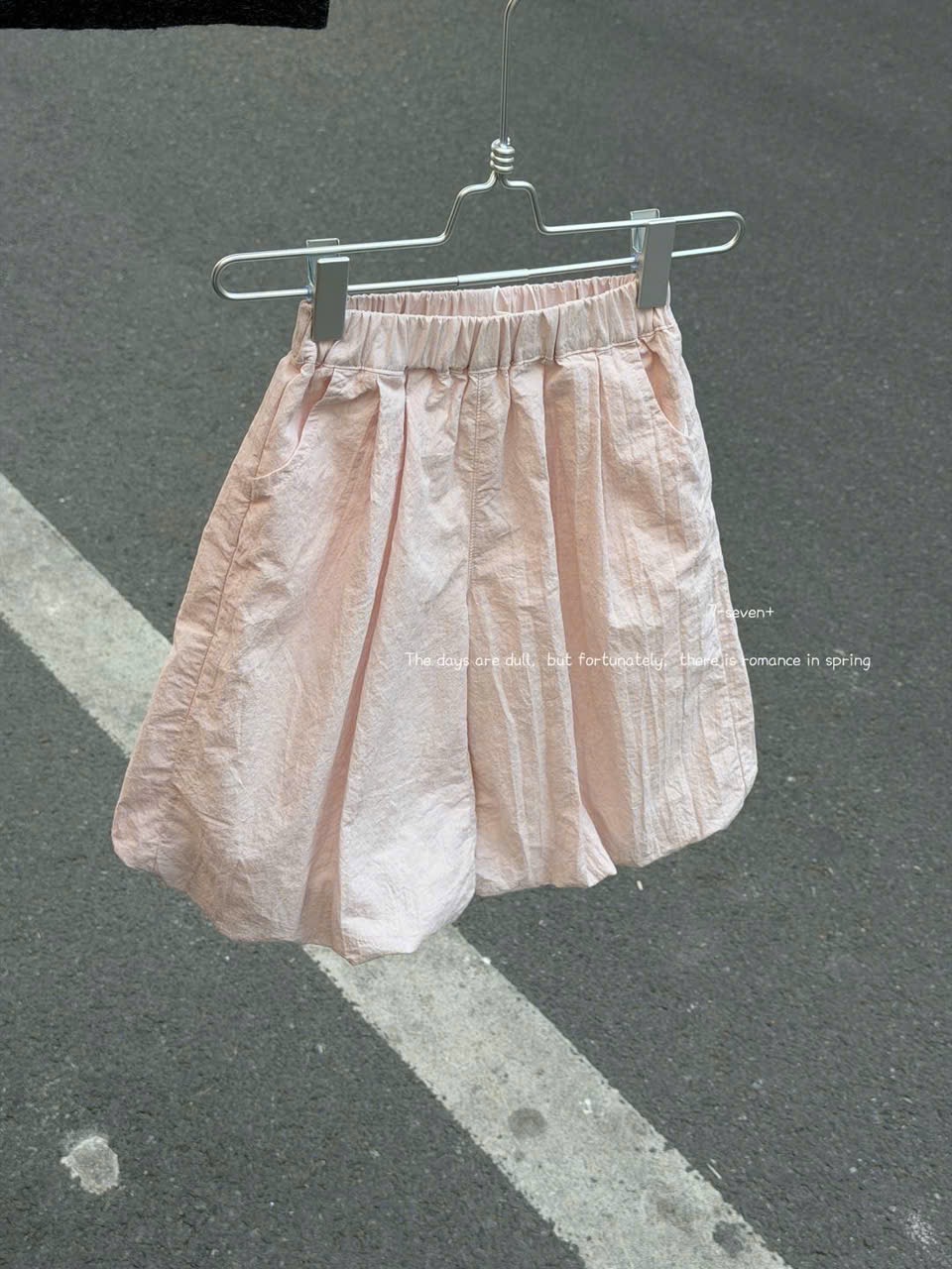 (H83) Quần váy dáng bí màu hồng hãng Seven