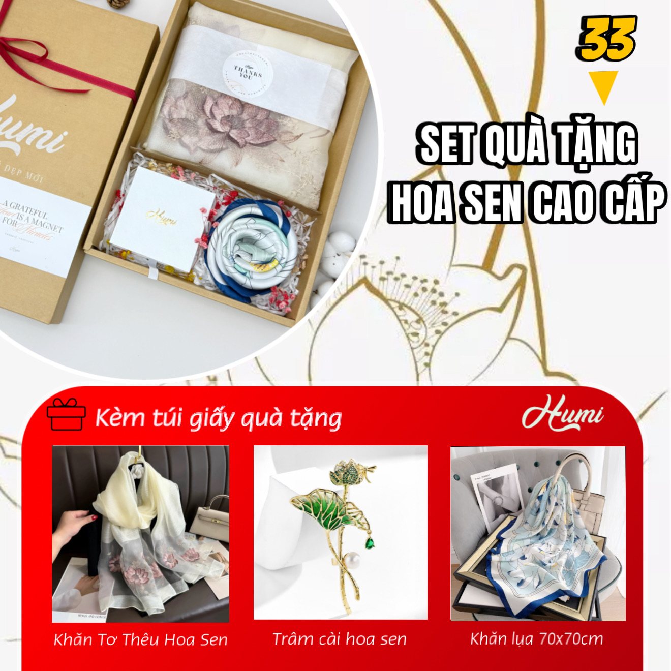 SET QUÀ HOA SEN CAO CẤP