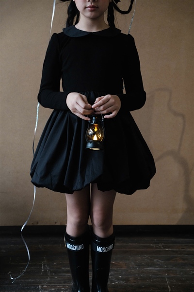 Long Sleeve Pumpkin Dress (Váy Bí Dài Tay Cổ Sen)