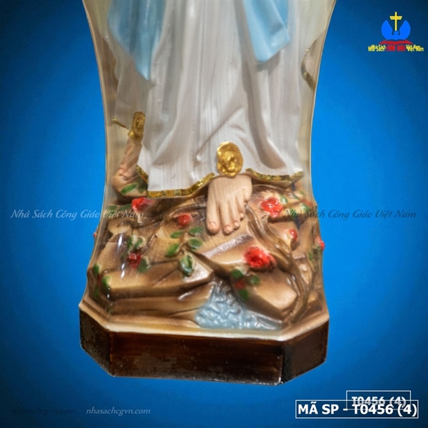 Đức Mẹ Lộ Đức mẫu Pháp 50cm sơn cao cấp dát vàng_thumbnail_1