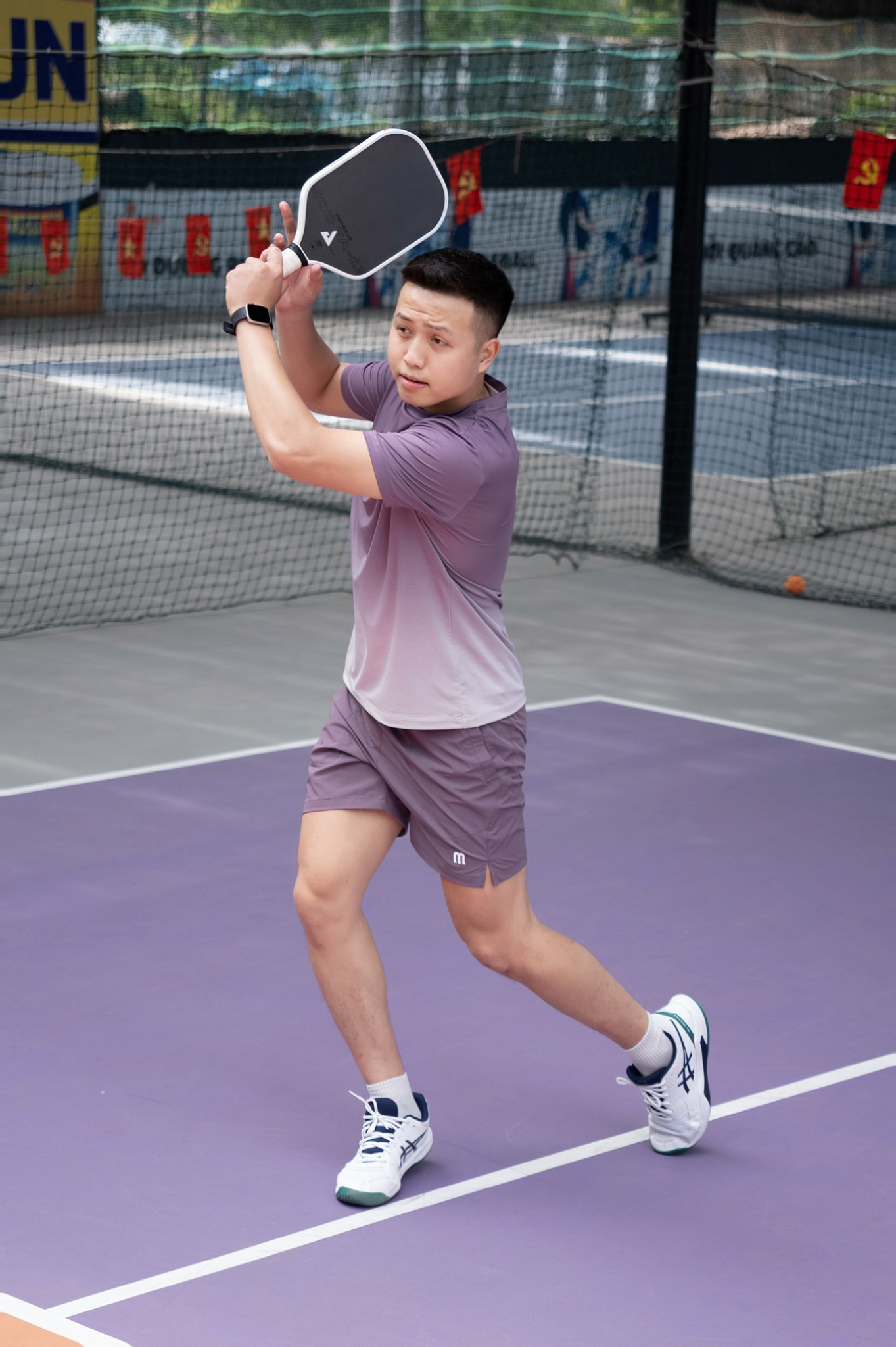 Áo thun thể thao nam chơi Pickleball/Tennis Ombre Active Manesti_thumbnail_13