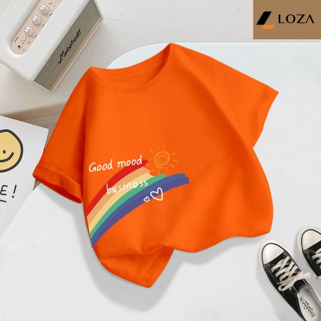 Áo thun trẻ em in hình Cầu Vồng - Loza Kids AT2423