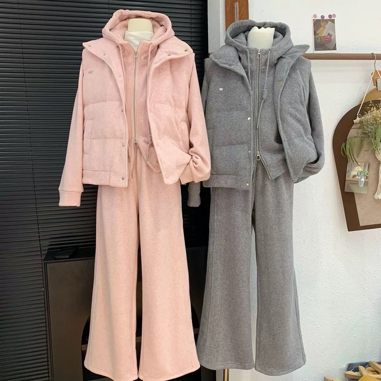 Set bộ nỉ áo gile - K59