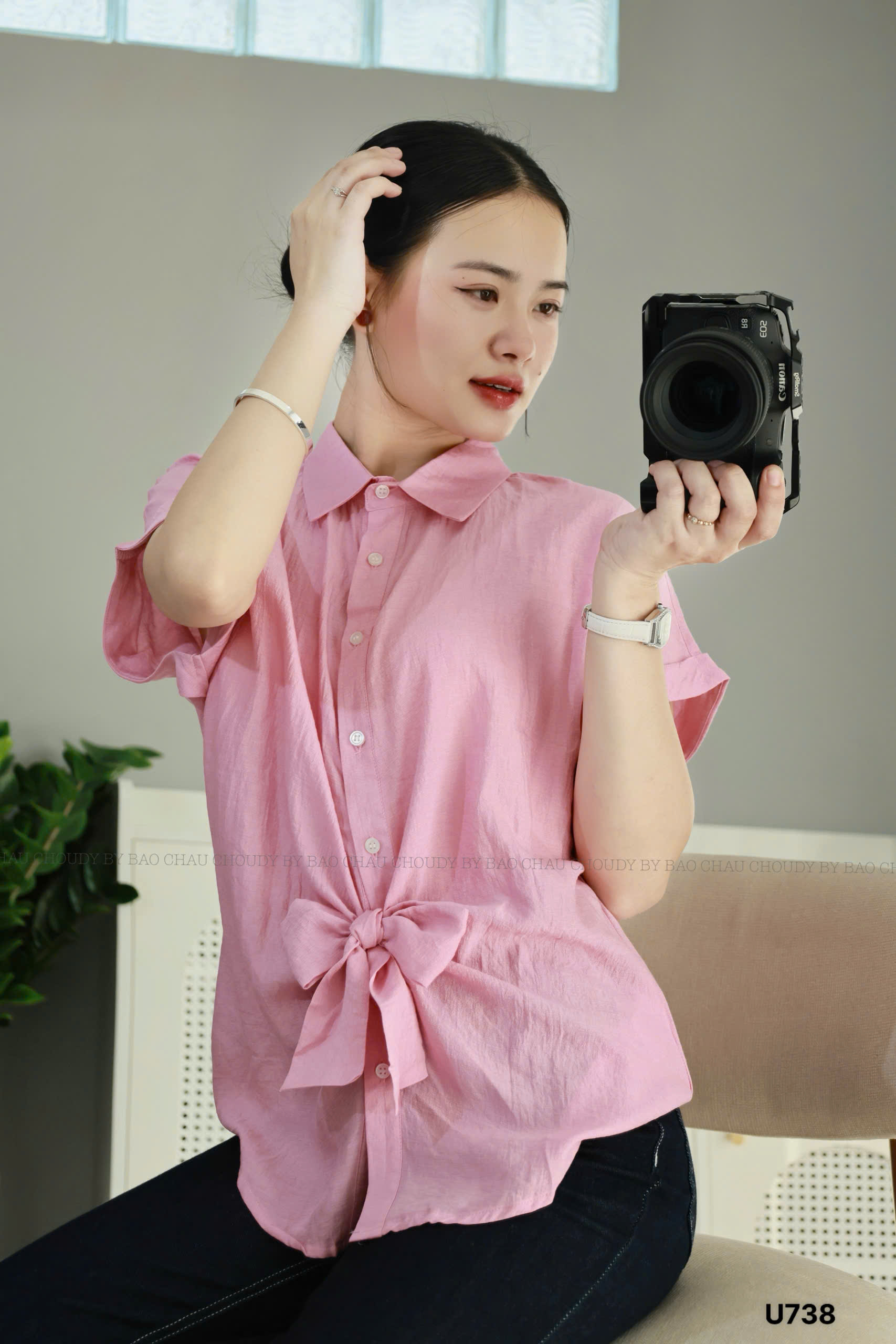 U738 ÁO SOMI 2 MÀU