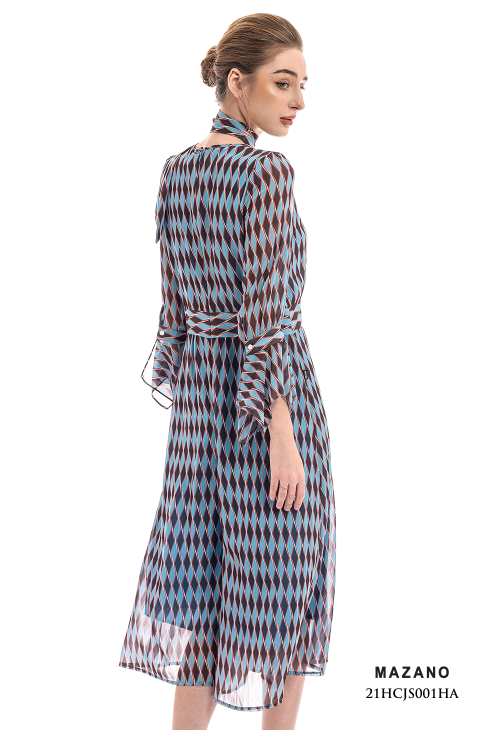 Bộ Áo liền Quần Jumpsuit vải voan in họa tiết cách điệu_thumbnail_1