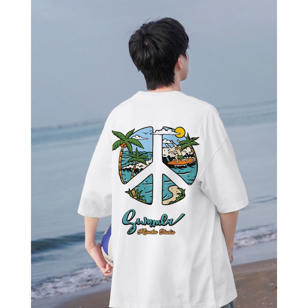 Áo phông nam mùa hè form rộng nhiều màu ATD1033 Miucho Man tay ngắn cổ tròn in mix_thumbnail_3