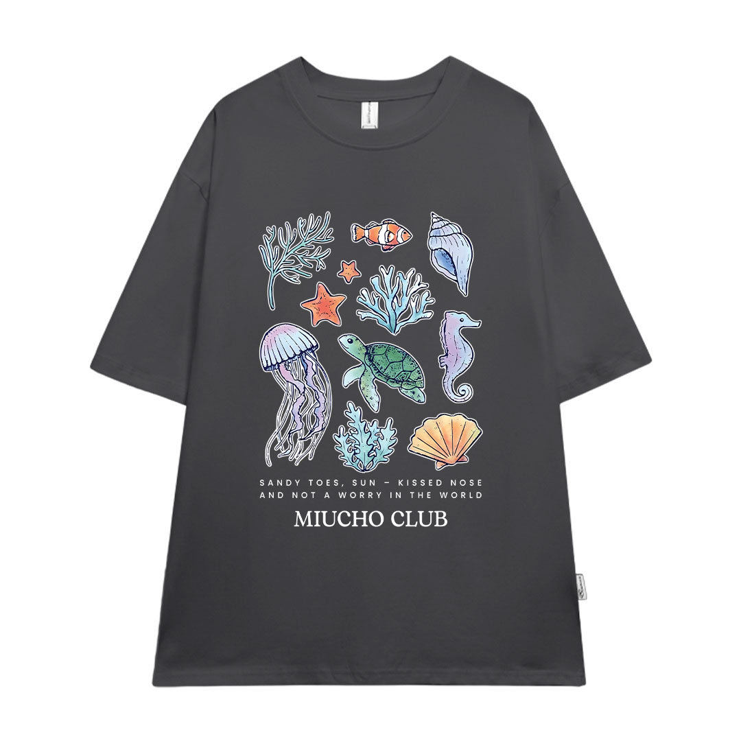 Áo thun form rộng unisex mùa hè ATD1025 Miucho tay lỡ cổ tròn in mix_thumbnail_19