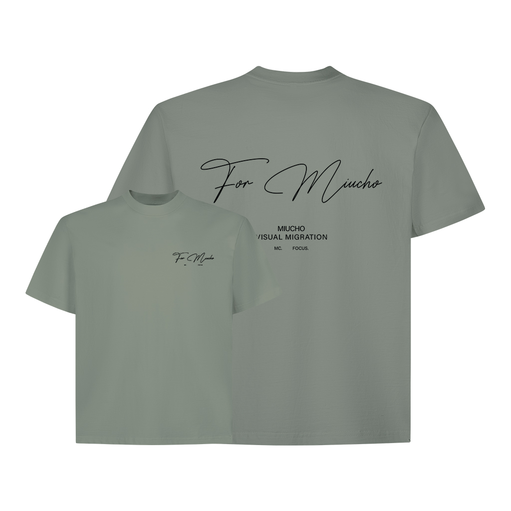 Áo thun local brand form boxy vải 2C 250gsm AXD1624 Miucho in artwork