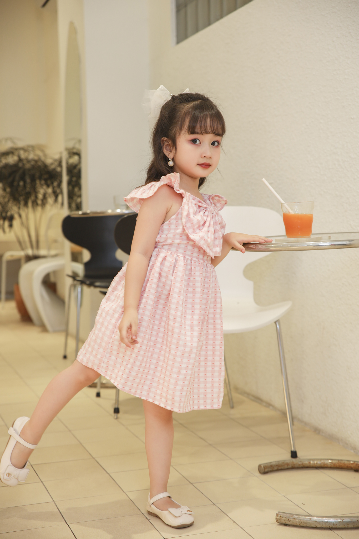 Đầm hai dây nơ ngực_thumbnail_2