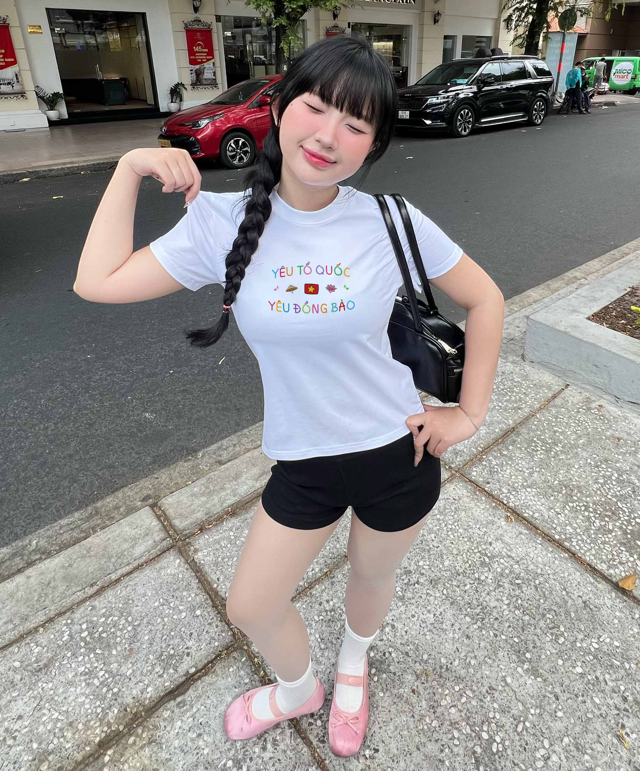 Áo baby tee ôm eo Việt Nam tôi yêu 2128 Miucho cổ tròn vải cotton 4c co giãn thoáng mát in mix_thumbnail_2