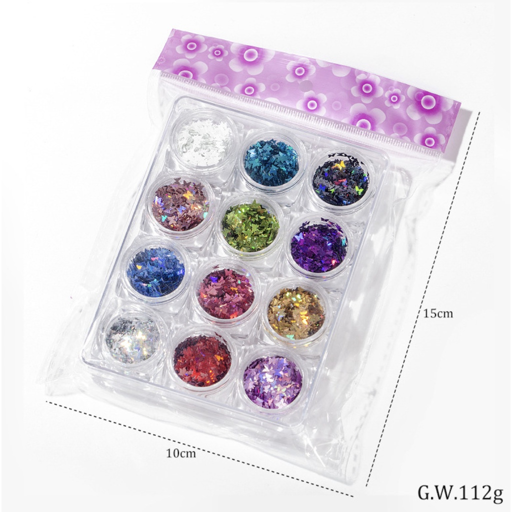 Set bướm ẩn 12 màu