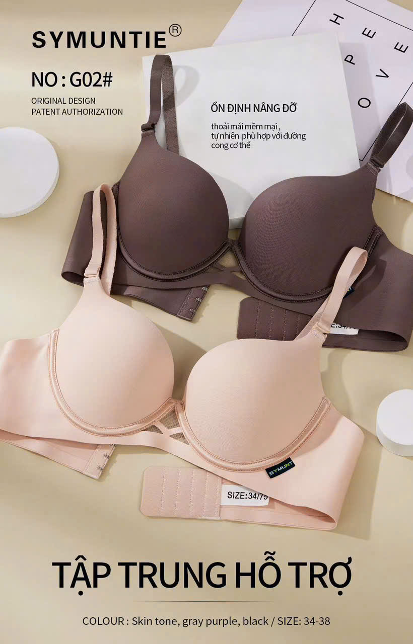 [Mã B59] Áo Lót Nữ Su Lụa Mút 2cm Ôm Vòng 1 Gọng Mềm Mại Co Giãn_thumbnail_8