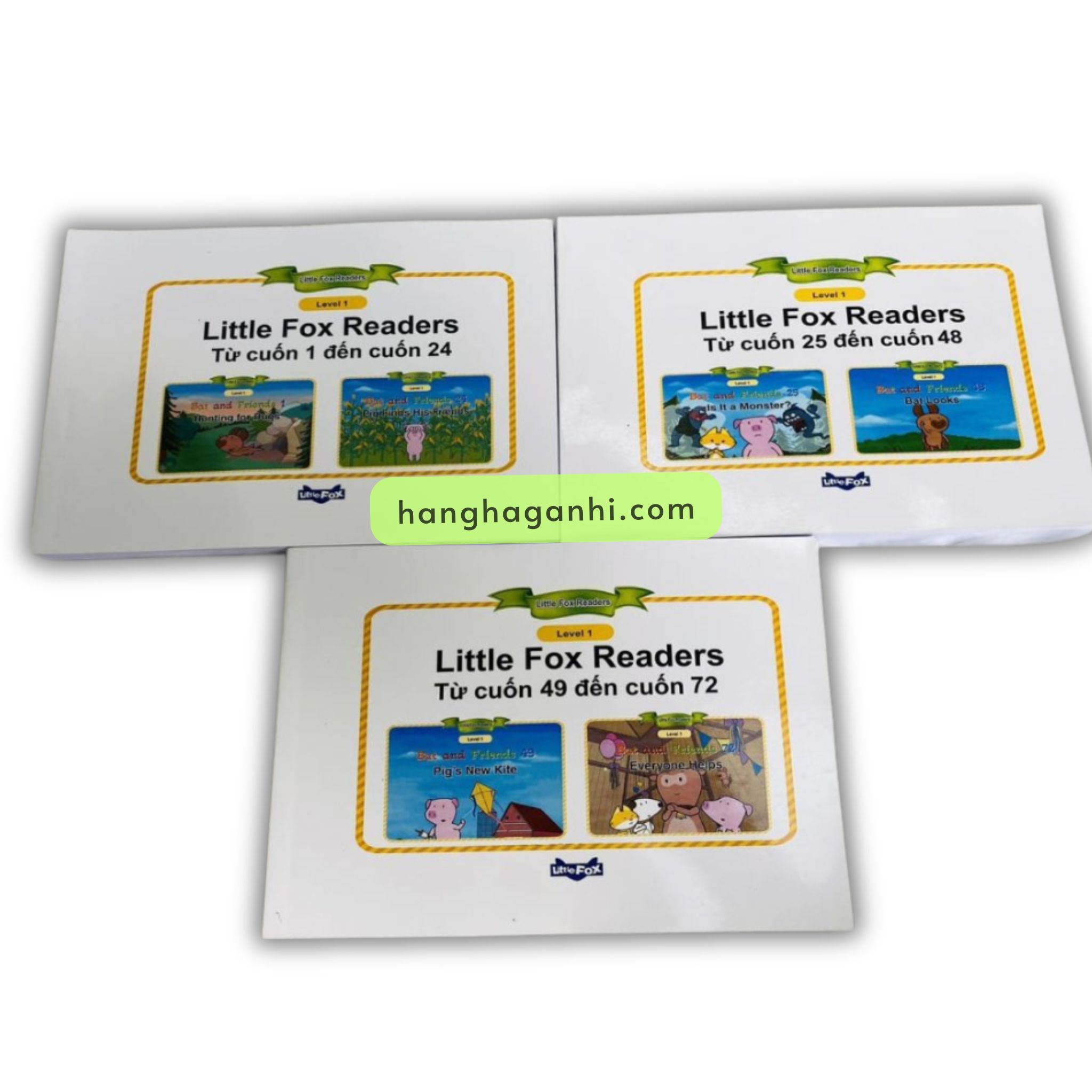 Bộ sách Little fox Level 1 – Bat and Friends 72 truyện (kèm file nghe và Video)