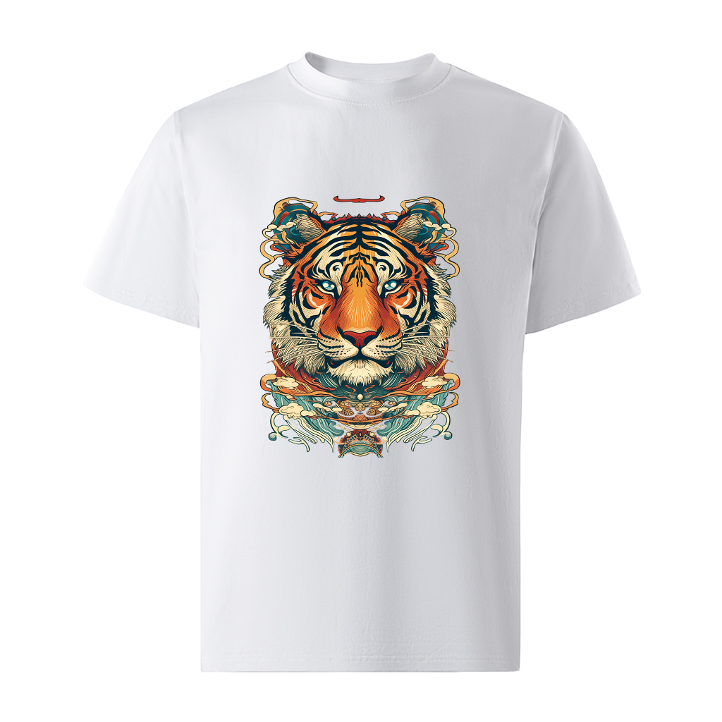 Áo thun nam form rộng 12 con giáp tuổi Dần ATD479 Miucho Iconic cotton cổ tròn in graphic_thumbnail_0