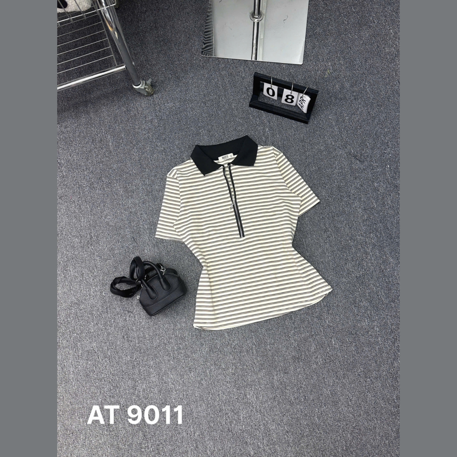 Áo thun sọc dây kéo kiểu bigsize AT9011 dành cho nàng béo mập từ 55-90kg_thumbnail_7