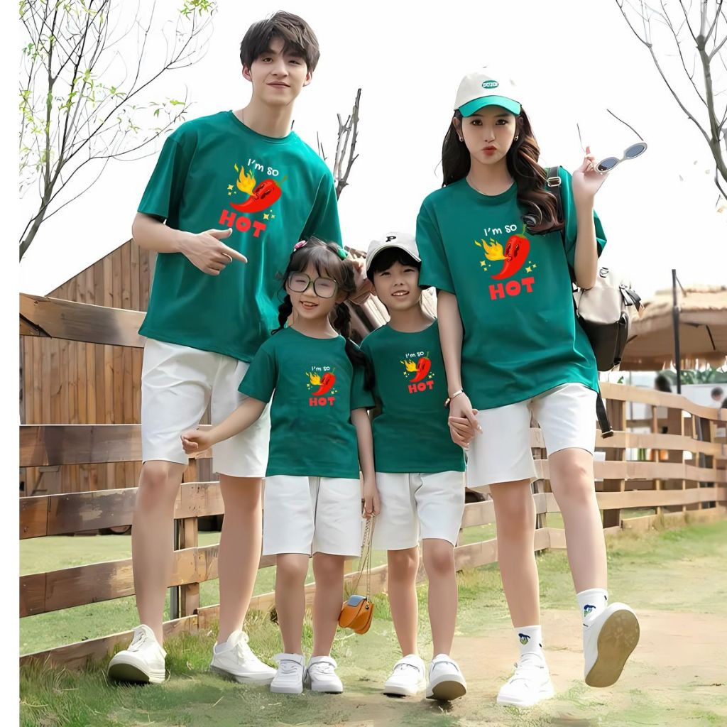 Áo phông gia đình in hình ớt HOT - Áo thun đồng phục gia đình 3-4-5 người - Loza RT3045-AT3045_thumbnail_1