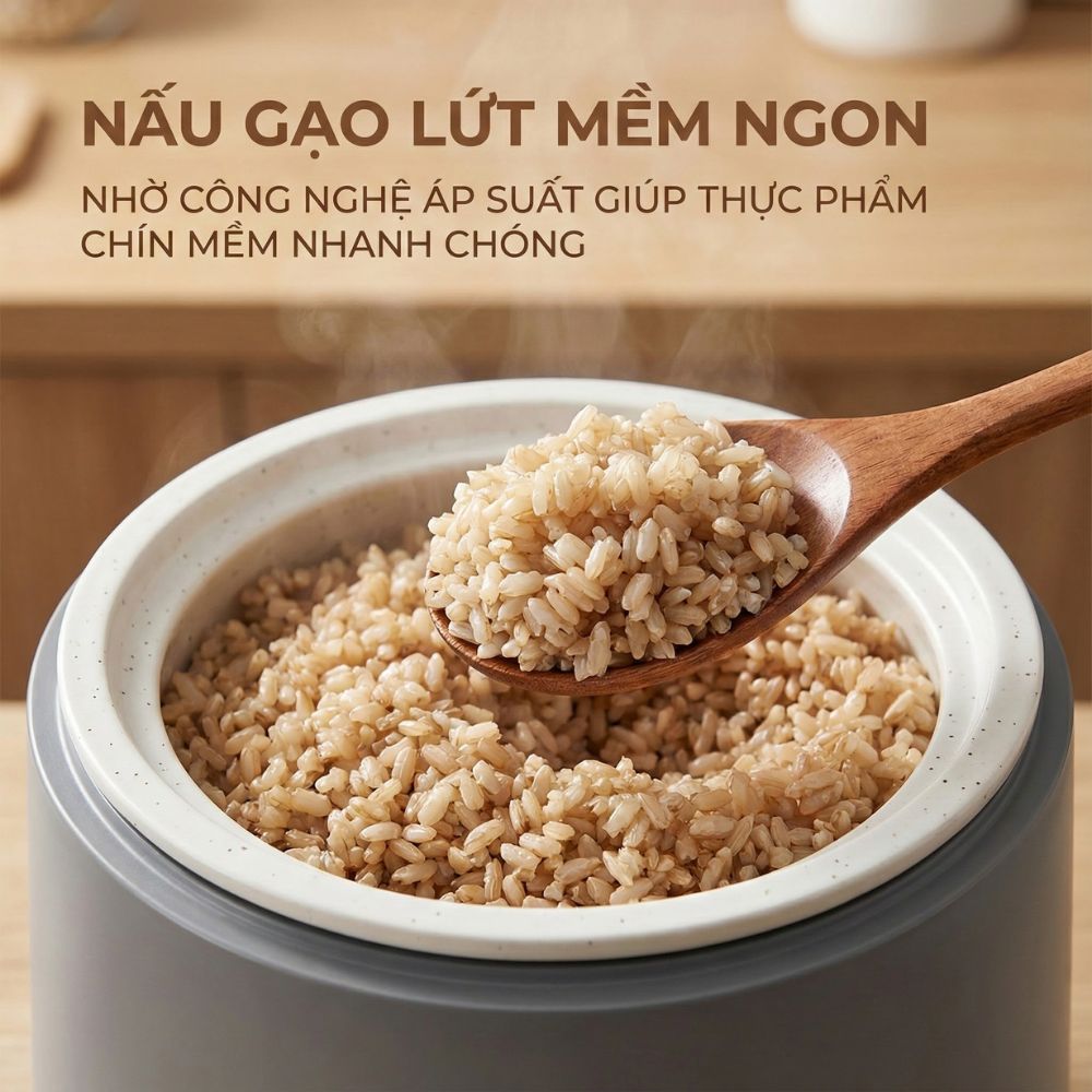 Nồi Cơm Điện Áp Suất Lòng Sứ Dưỡng Sinh Mishio MK396_thumbnail_9