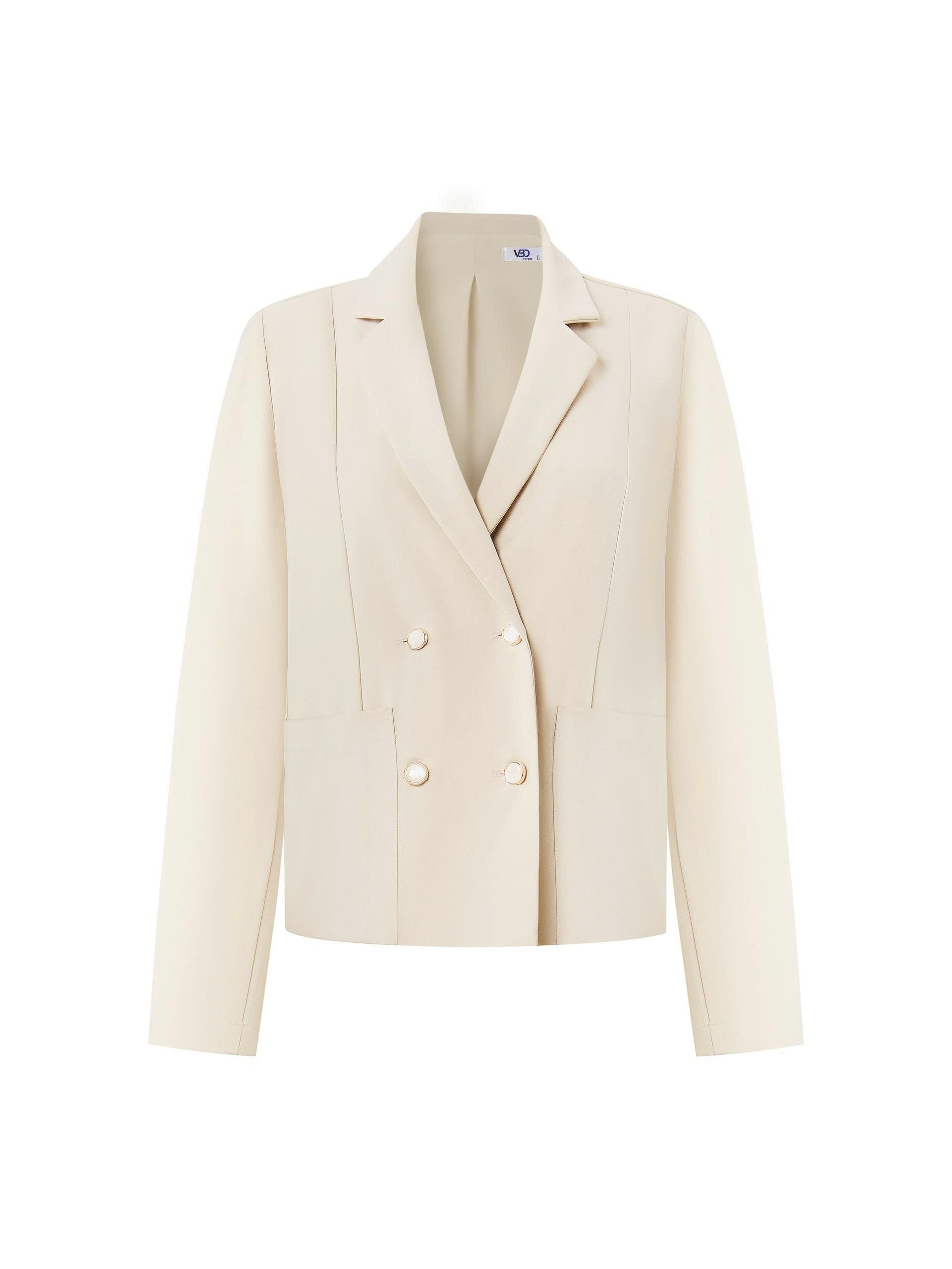 Áo blazer 2 lớp phối nút bigsize AK088