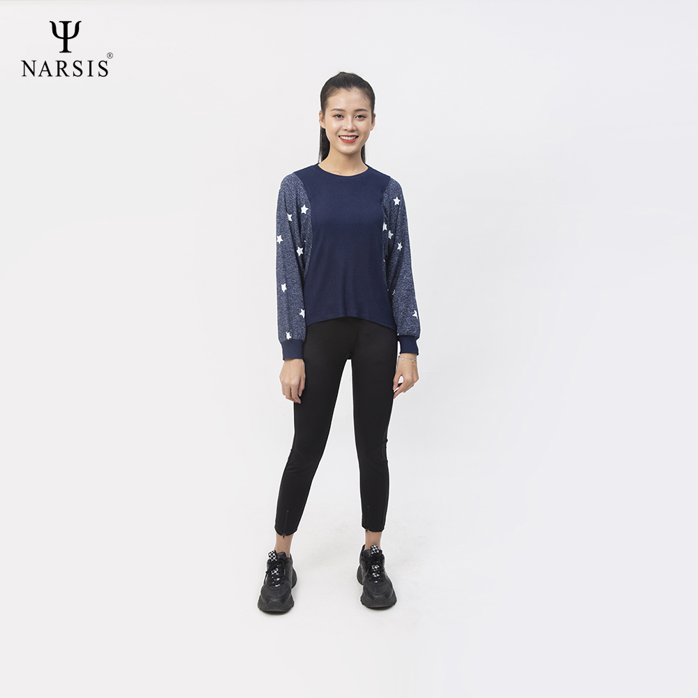 ÁO THU ĐÔNG NỮ L0038 NARSIS VẢI LEN COTTON ẤM ÁP, THOÁNG MÁT, GIỮ ẤM TỐT, MỀM MẠI_thumbnail_1