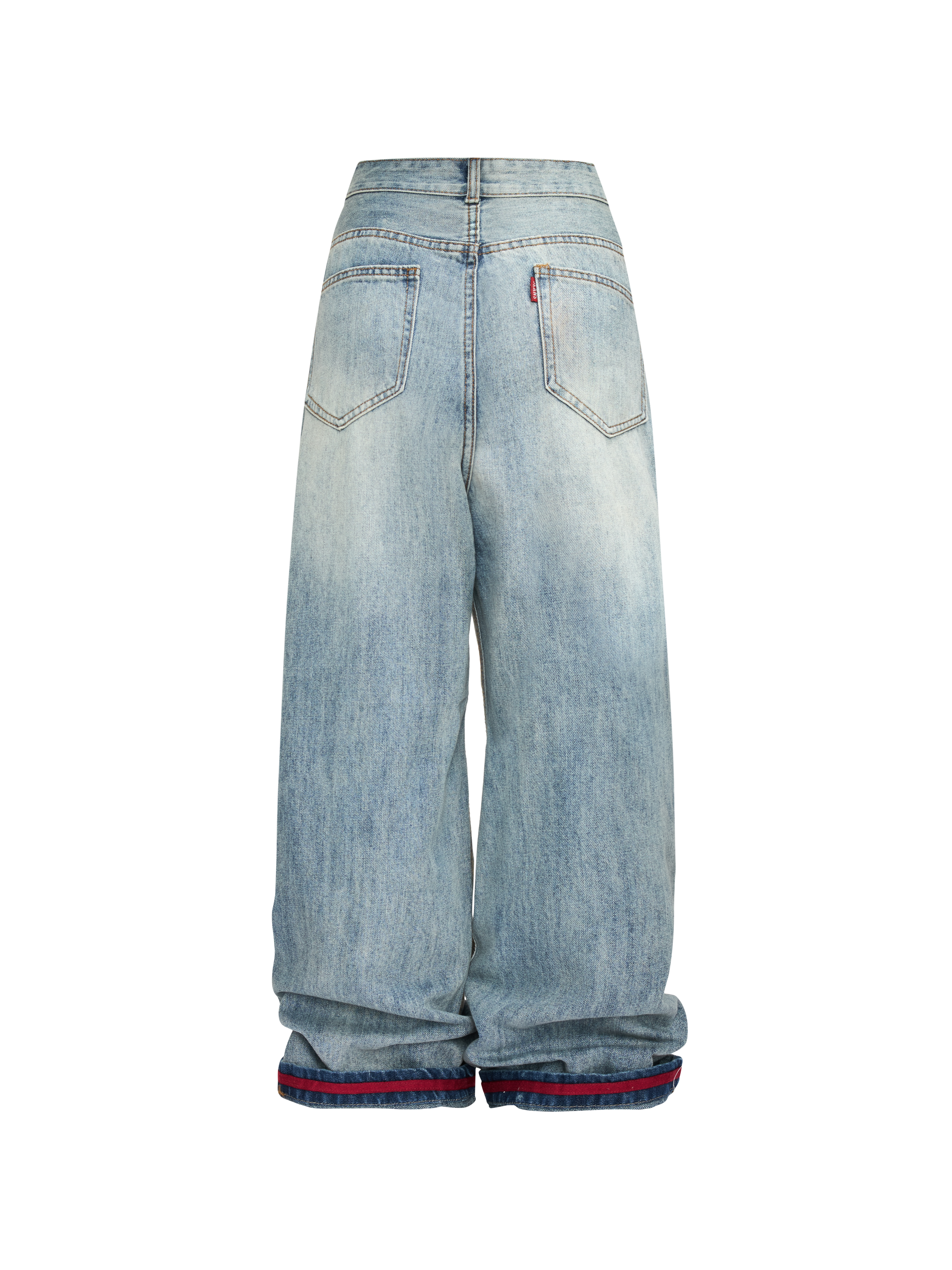 BIGSIZE-Quần suông phối viền lai T- QJ399