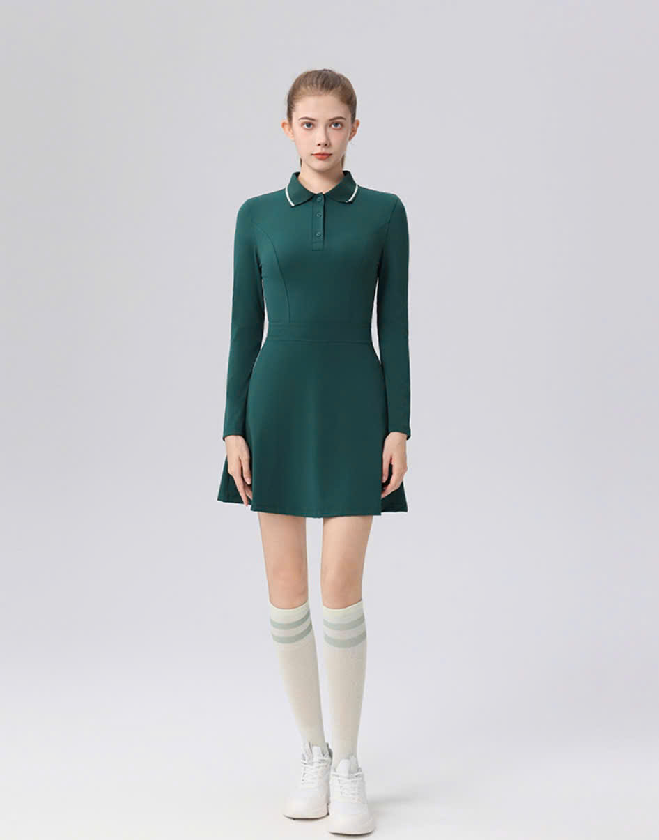 Đầm liền tay dài T240