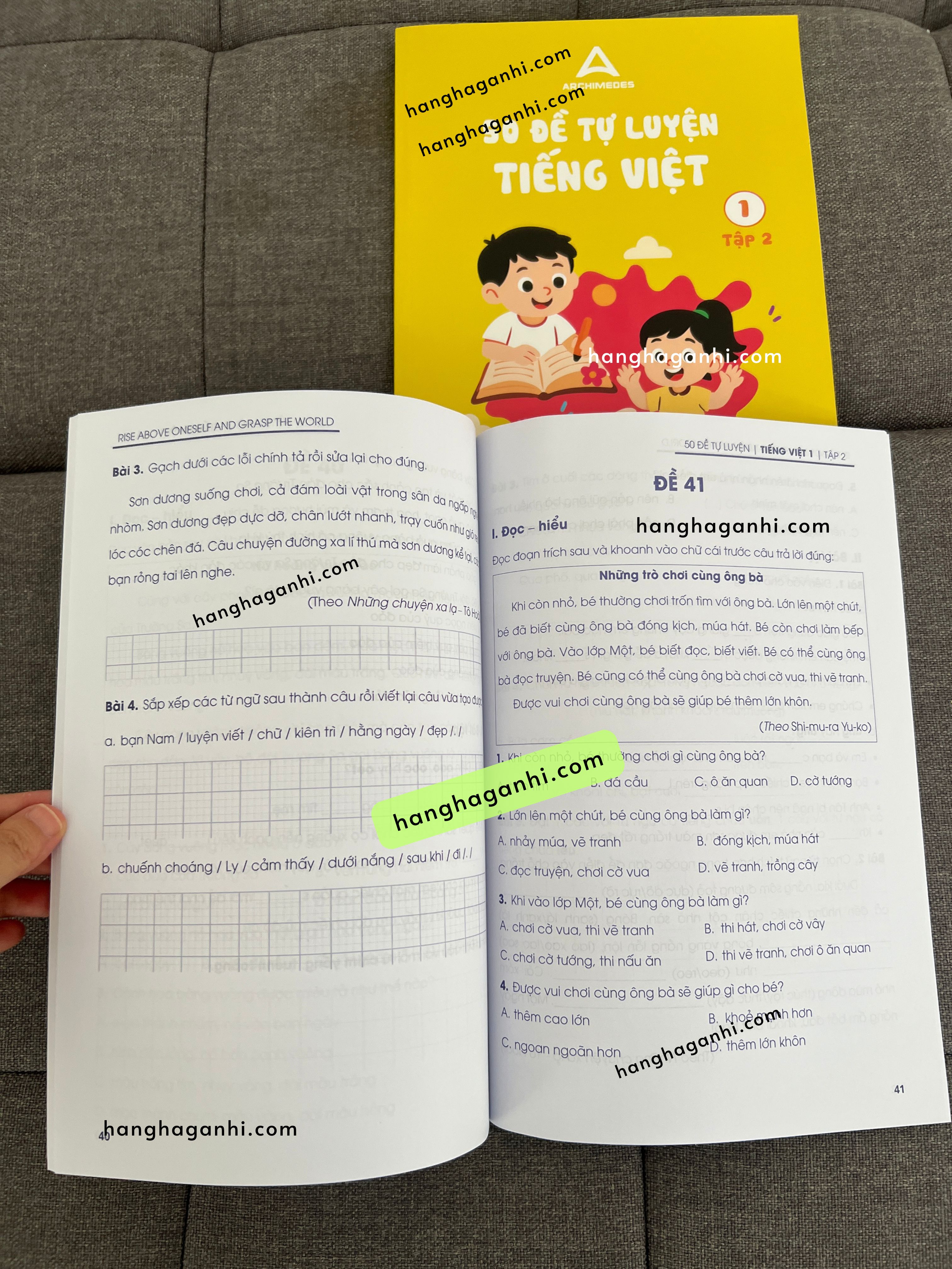 Sách Archimedes 50 đề tự luyện Tiếng Việt lớp 1, bộ 2 cuốn tập 1 và 2_thumbnail_6
