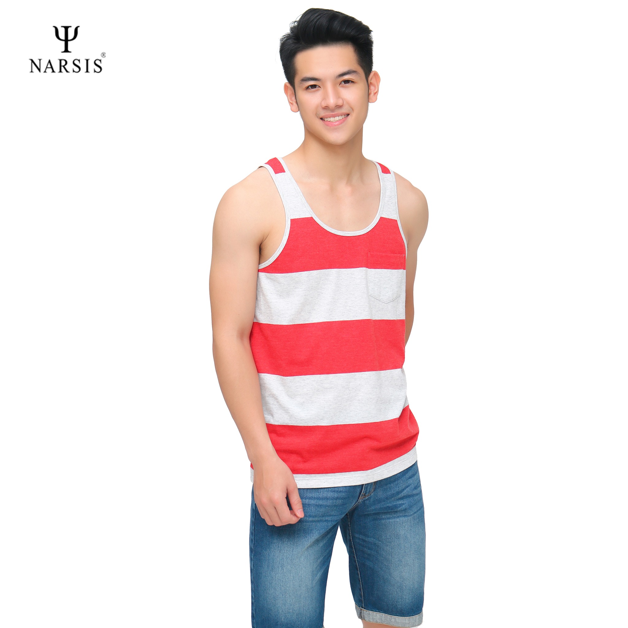 ÁO NAM NARSIS D8055 NARSIS CHẤT LIỆU THOÁNG MÁT, DỄ CHỊU, THOẢI MÁI CẢ NGÀY, DỄ VẬN ĐỘNG