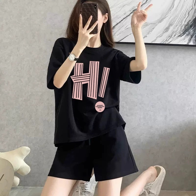 [Form Rộng] Đồ bộ nữ mùa hè - Set đồ nữ gồm áo thun+quần đùi cotton -  LOZA G0257_thumbnail_5
