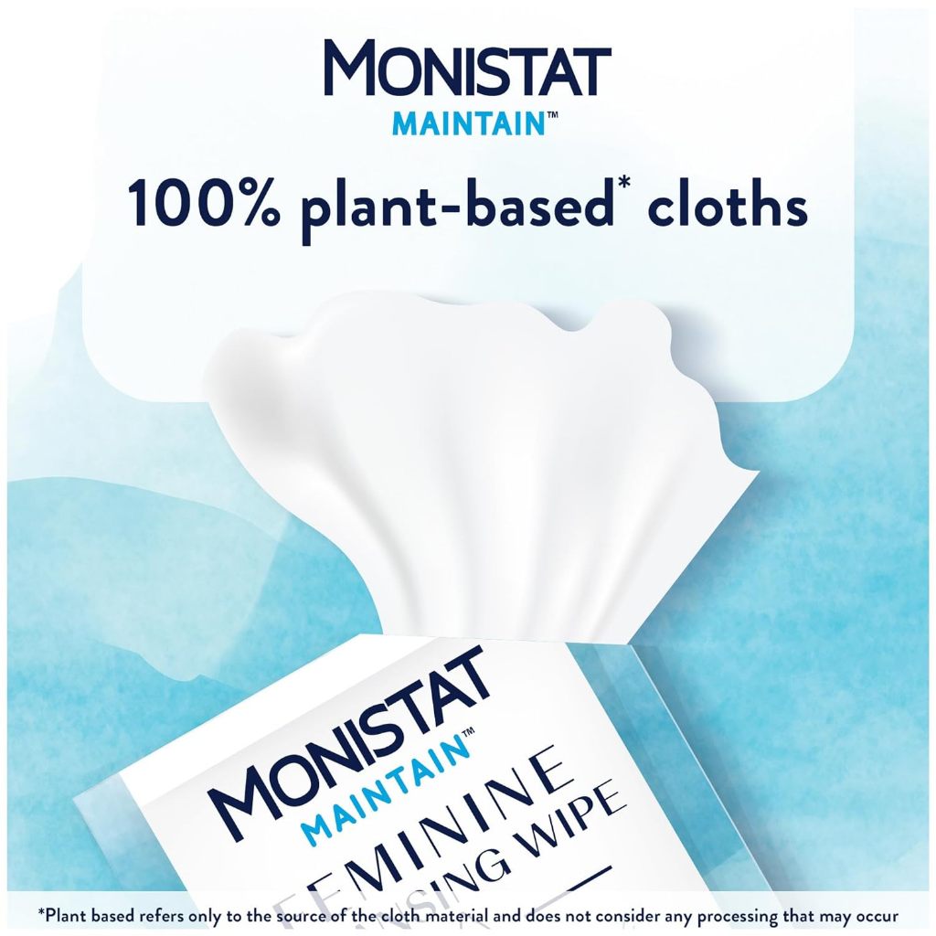 Khăn vệ sinh nữ khi đi cắm trại 12 miếng Monistat Maintain - Mỹ