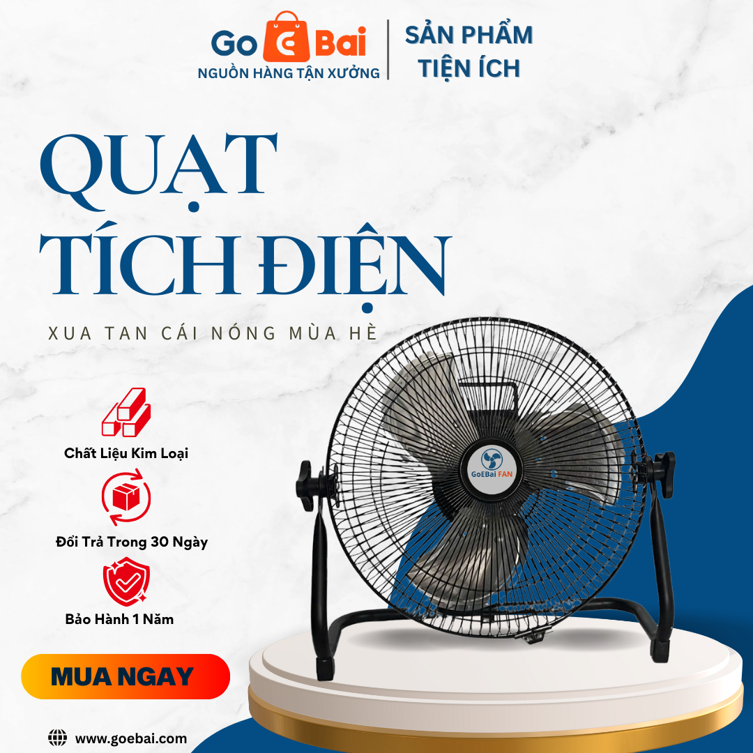 Quạt Tích Điện F36 - Goebai FAN